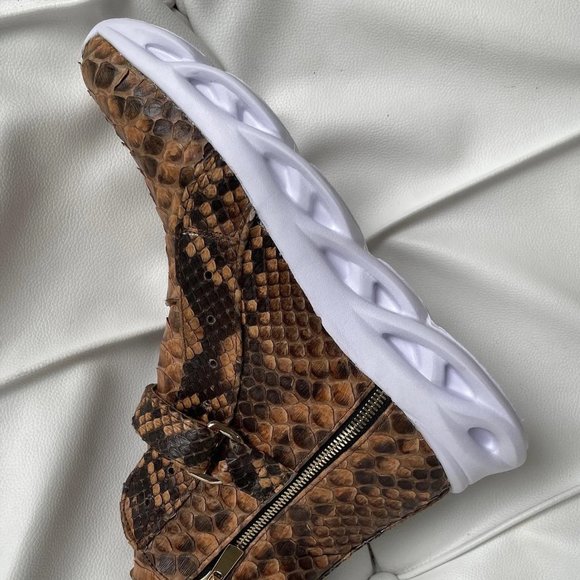 Python Snakeskin High Top Sneakers - Picture 7 of 13